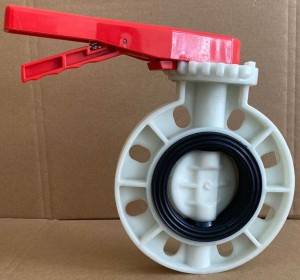 11 years factory big sale soft rubber seal pp butterfly valve handle manual type 4 inch dn100