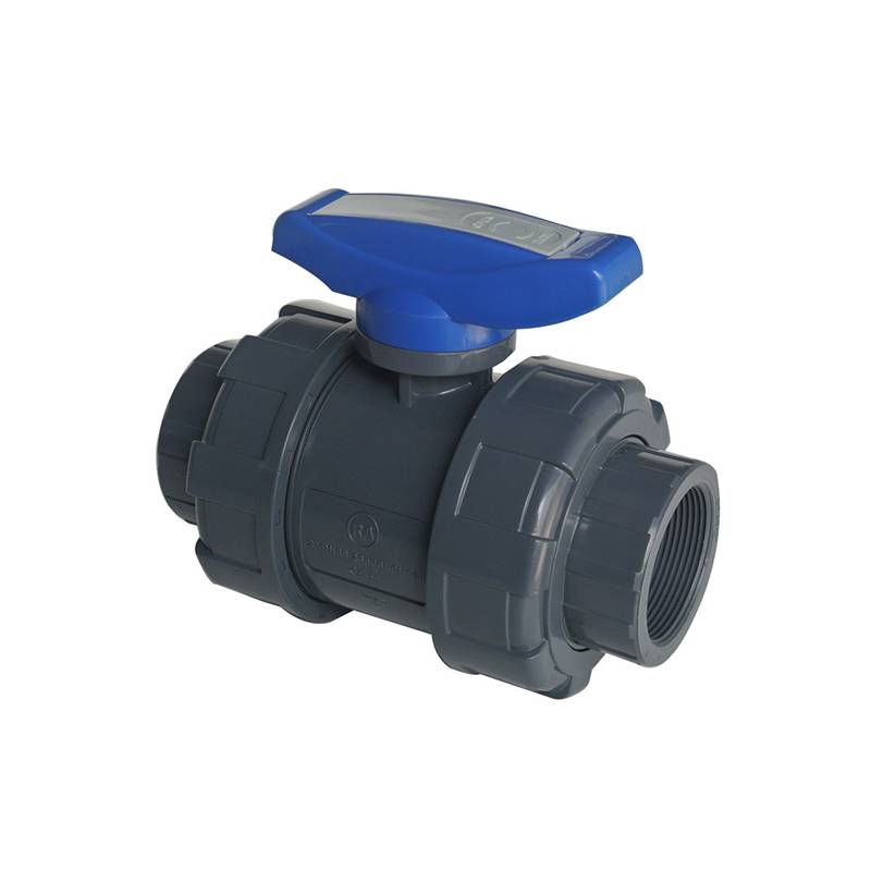 Factory making Spare Part Plate For Butterfly Valve - UPVC double union ball valve BS Thread – DA YU PLASTIC