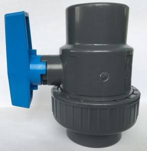 12 years factory wholesale price all sizes plastic pvc single union 2 way manual ball valves
