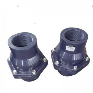 Excellent quality Pipe Fitting Concentric/eccentric Reducer - UPVC non return swing check valve Threaded – DA YU PLASTIC