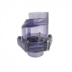 PriceList for Hollow Metal Rods - DN40 50mm socket transparent eccentric pvc clear swing check valve – DA YU PLASTIC
