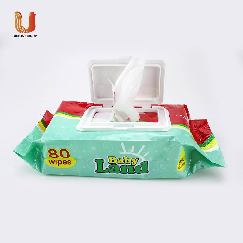 Wholesale Price Wet Wipes Manufacturer - Purfied Water Natural baby wipes wet – Union Paper