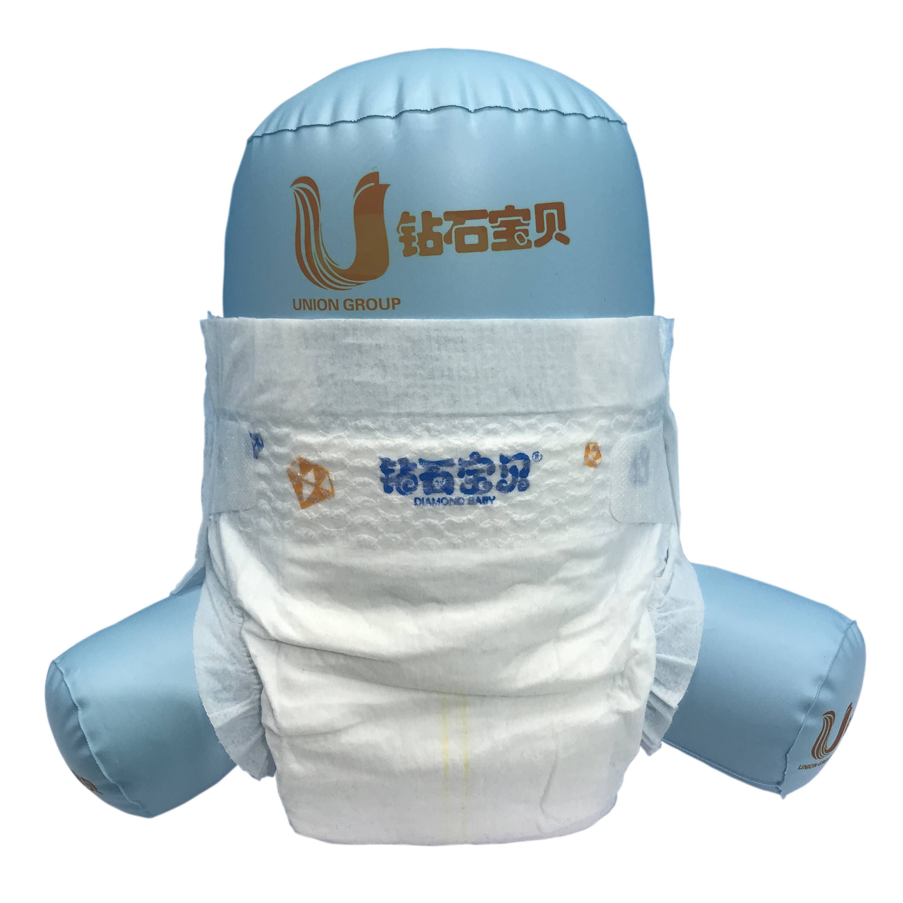 Unisoft diamond brand ultra thin  good absorbent  hot selling soft care breathable disposable baby diapers