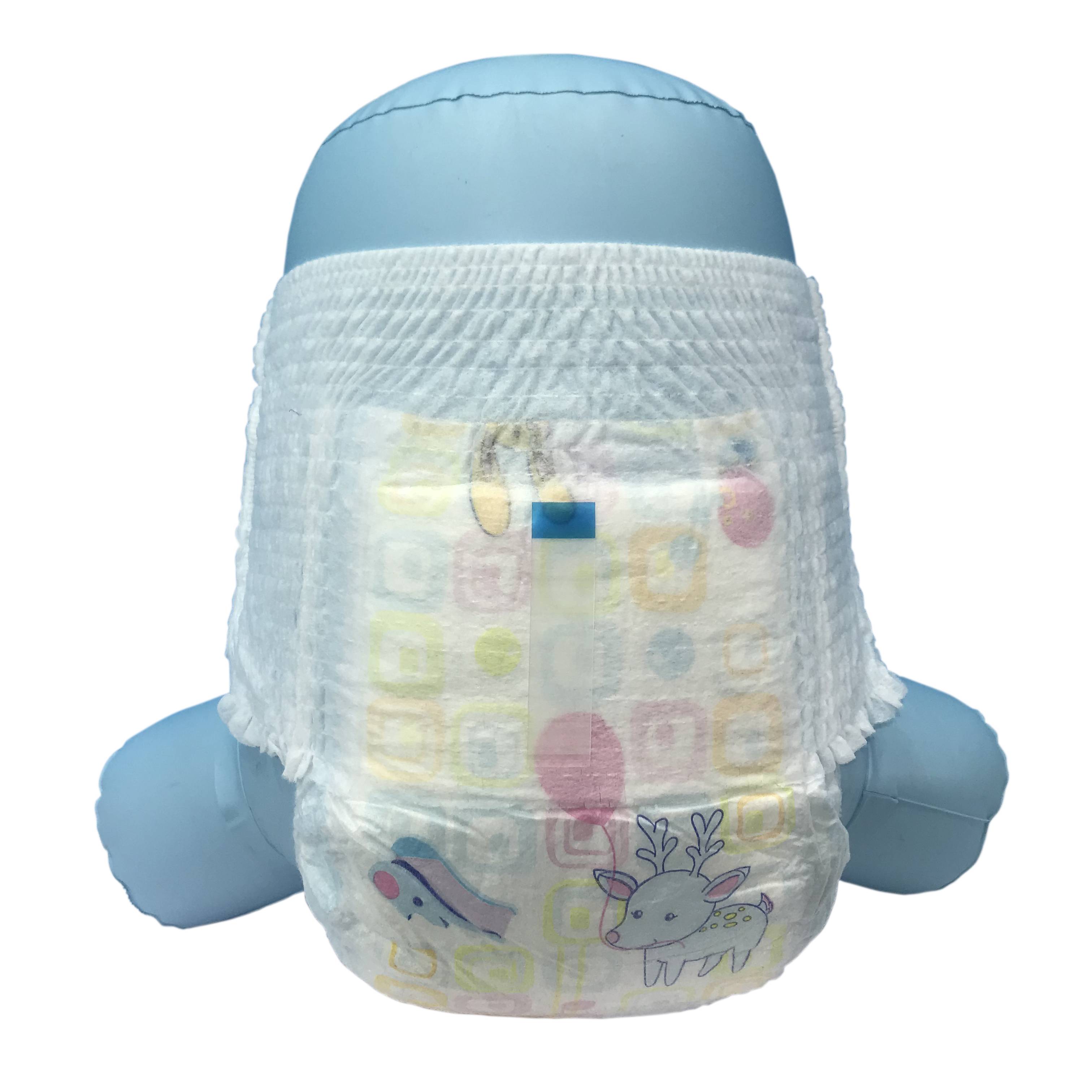 Unisoft organic good absorbency disposable baby diaper pants disposal baby manufacturer in Quanzhou