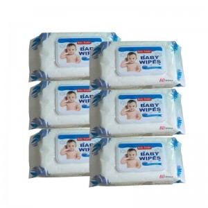 wholesale disposable baby wipes non woven fabric water wipes baby wipes 80pcs