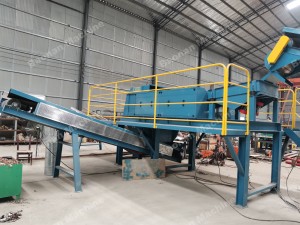 Eddy current separator for  non ferrous metal recycling