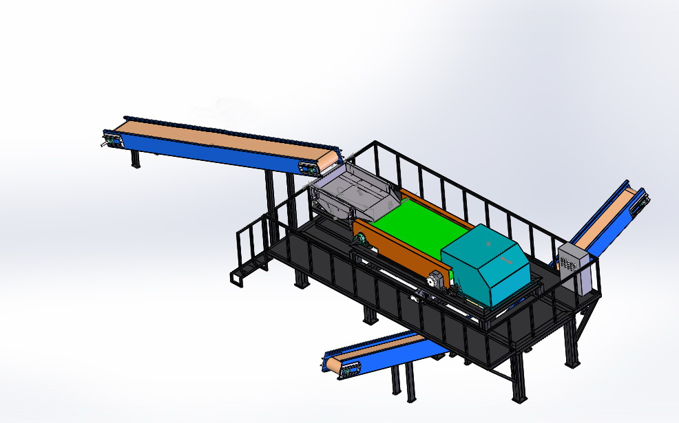 Eddy current separator for non-ferrous metal and non-ferrous metal sorting