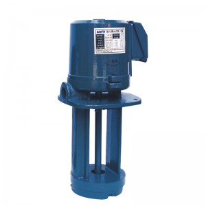 Forced submerging pump for tool machinery