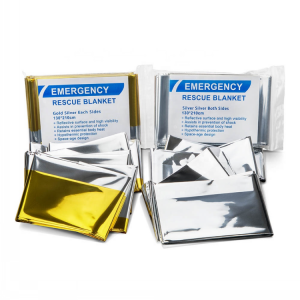 Emergency Mylar Thermal Blankets Emergency Foil Blankets Survival Reflective Thermal Foil Blanket for Outdoors, Hiking, Survival, Marathons or First Aid
