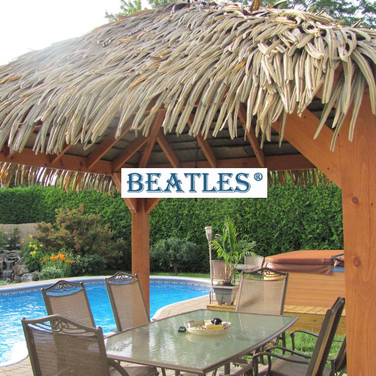 High Quality Synthetic PE Palm Grass Thatch for Palapa Structure for Barcelona Manufacturer