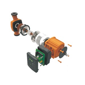 Heating water circulation pumps