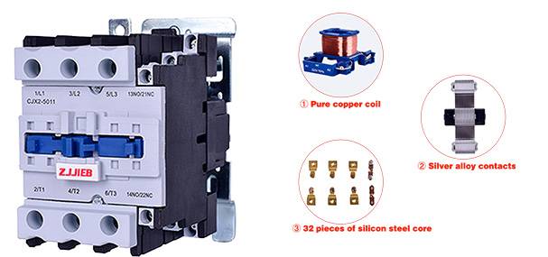 A contactor has three components