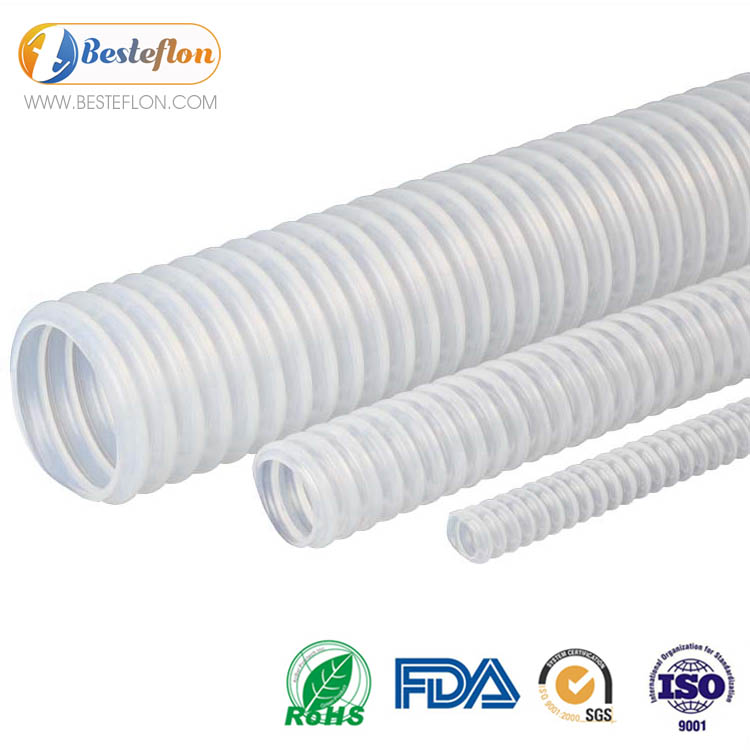 PTFE Convoluted Tube Flexible High Quality For Steam Transfer | BESTEFLON Featured Image