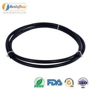 Black ptfe tubing High Quality Durable black plastic pipe Temperature Resistance Black Conductive   | BESTEFLON