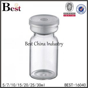 clear penicillin bottle silver cap 5/7/10/15/20/25/30ml