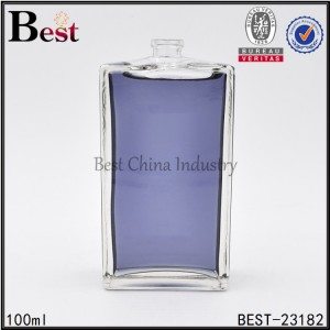 clear square perfume bottle 100ml