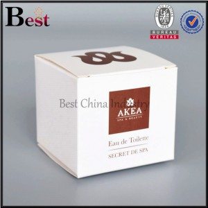 square paper cosmetic box with window