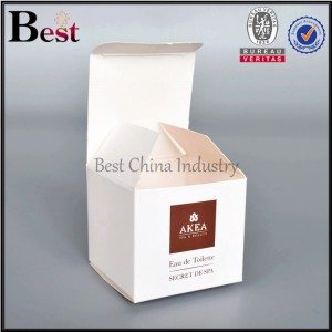 square paper cosmetic box with window