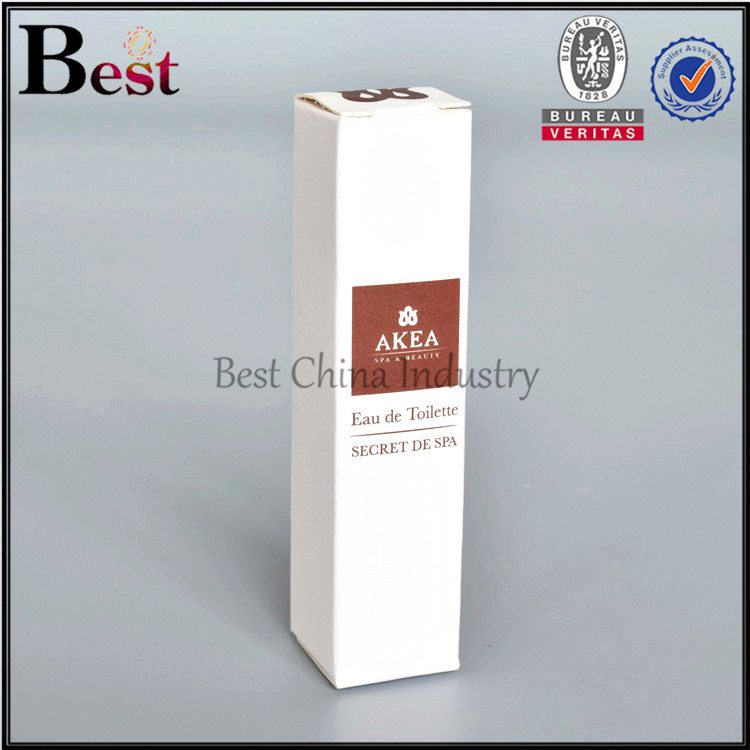 white paper box for cosmetic bottle