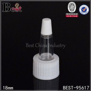 white plastic conic cap for serum 18mm