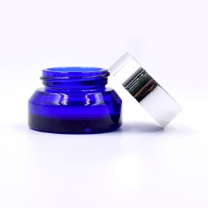 Download luxury 15g 30g 50g 100g cosmetic cobalt blue glass jars for cream - BEST PACKAGING