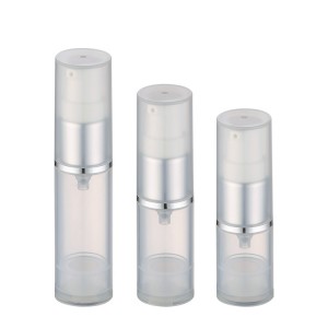Clear PP airless pump cosmetic bottle