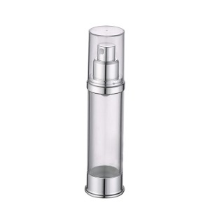 clear airless lotion pump bottle