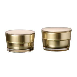 Wholesale round luxury acrylic cosmetic cream jar