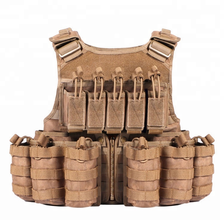 Top Quality Army Molle System Safety Police Vest Multi Pocket 1000D Nylon Tactical Military Vest