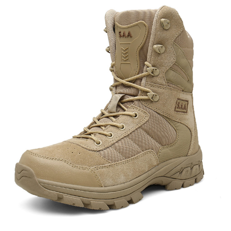 Desert High Quality Breathable Durable Tactical Military Army Combat Boot For Hiking