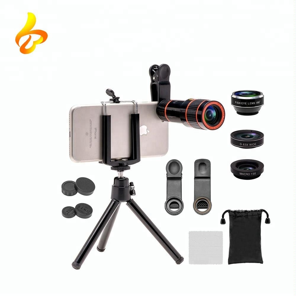 New Fashion Design for Soft Cooler - Hot Sale Multifunctional Fisheyes 15x Macro 0.63x Wide Angle Smart Phone Telephoto Lens 4 in 1 Camera Lens Kit – Best Trust Bags