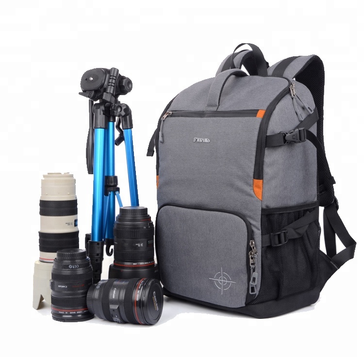 Ταξίδια Πεζοπορία ανθεκτικό αδιάβροχο με επένδυση κάμερα τσάντα για τους άνδρες, DSLR φωτογραφική μηχανή σακίδιο