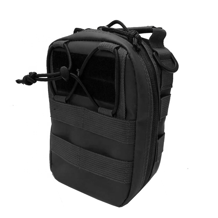 Pocket Organizer Τακτικό Μαύρο Ιατρική MOLLE Utility Tactical 500D PVC μουσαμάς στρατιωτική χρησιμότητα θήκη