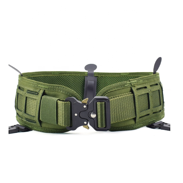 Camouflage Quick Release Buckle High Quality Police Gear Laser Cutting Molle Custom Utility Tactical Belt
