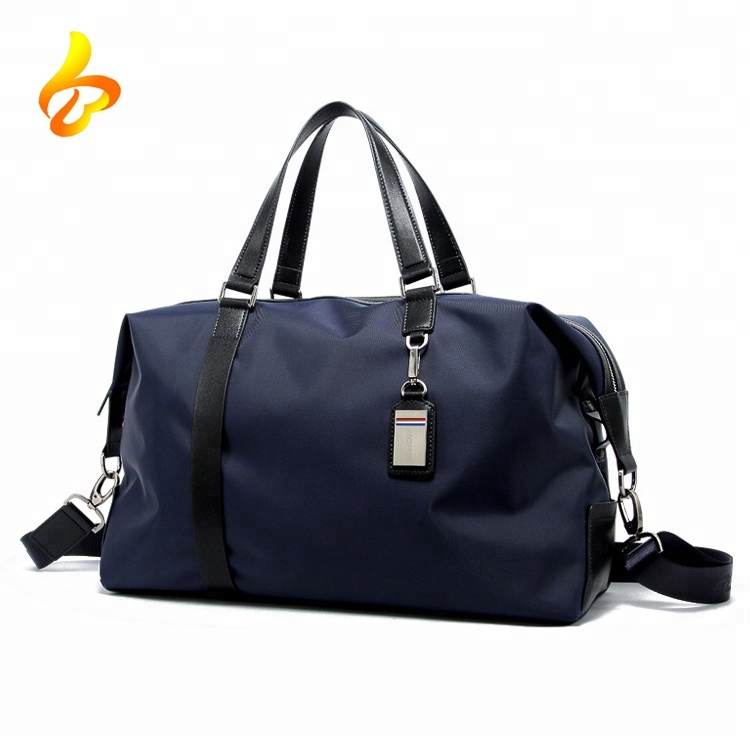 Travelling Garment Duffel Bag Fashional Tote Handle Mens Leather Duffel Bag