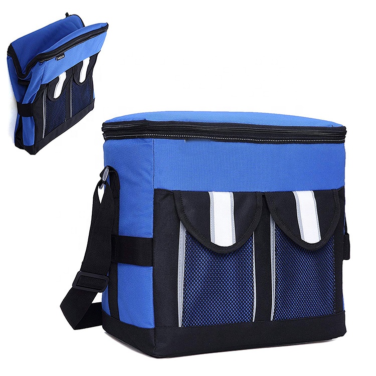 Wholesale Reusable Soft Picnic Bag Front Zipper Pocket Large Capacity Soft Side Cooler Bag