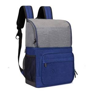 Insulated Cooler Backpack Daily Usage Double Deck Light Lunch Backpack
