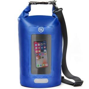 Summer Water Sport Dry Bag With Clear PVC Touch Phone Pocket