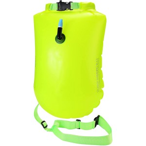 28L Swim Safety Float Swim Buoy Tow Float with Waterproof Drybag for Open Water Swimming