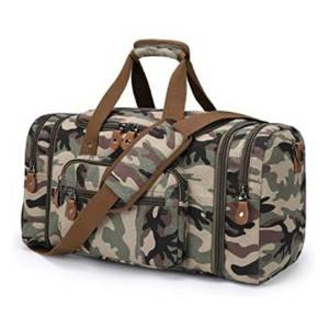 50L Duffel Overnight Weekend Bag, Canvas Duffle Bag for Travel