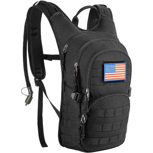 Hydration Backpack, Tactical Insulated Water Pack with 2L BPA Free Bladder