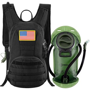 Insulated Military MOLLE Water Backpack with 2L Water Bladder