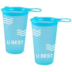 200ml 250ml Soft Water TPU Cup Wide Opening Water Cup For Trail Running