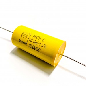 2019 Latest Design China Metallized Polyester Film Capacitor for Louder Speaker Cbb20 MPa Axial