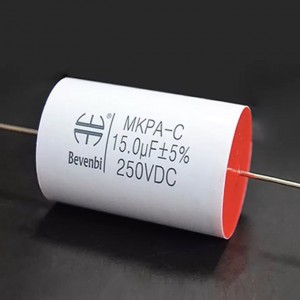 ODM Factory China 1UF/1500V Axial Metallized Polypropylene Film Capacitor Topmay