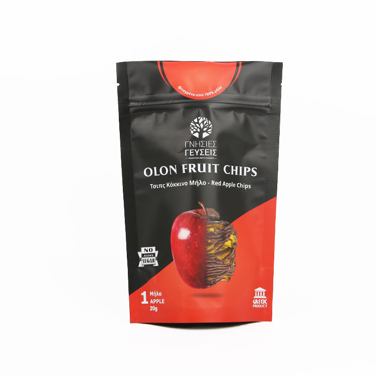 Custom printed chip bags Stand up pouch with zipper