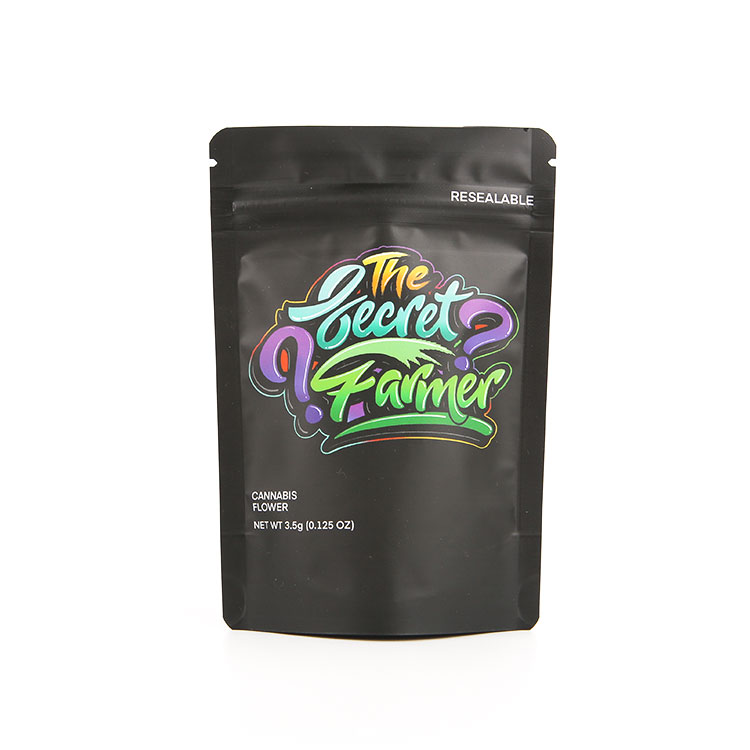 Customized CBD stand up bags resealable mylar bags