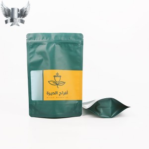 Custom loose leaf tea packaging printed tea stand up pouches