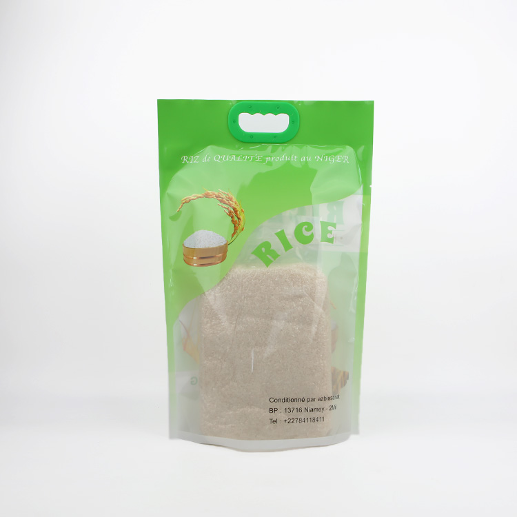 5KG rice packaging bags wholesale flat bags with handle Featured Image