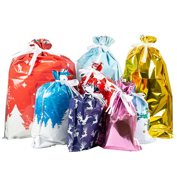 Custom Printed Spot Gift Plastic Packaging Bags Christmas gift packaging bags printed detail pictures